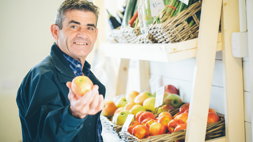 gerente de una tienda de alimentación